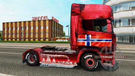 Скин Norway на тягач Scania для Euro Truck Simulator 2