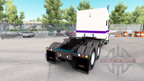 Скин White&Purple на тягач Peterbilt 389 для American Truck Simulator