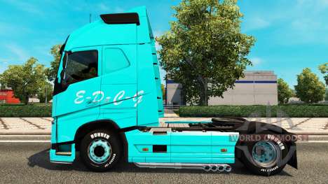 Скин EDCG на тягач Volvo для Euro Truck Simulator 2