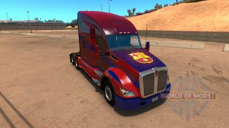 Kenworth T680 Barcelona Skin для American Truck Simulator