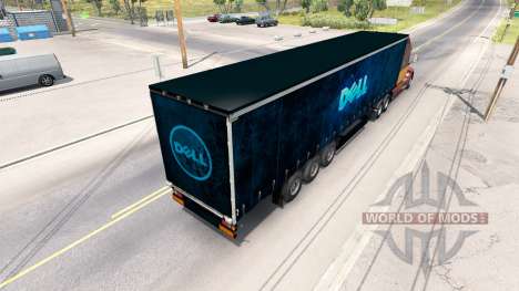 Скин Dell на полуприцеп для American Truck Simulator