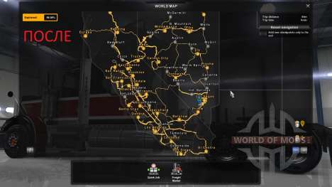 Новые города в Калифорнии и Неваде для American Truck Simulator
