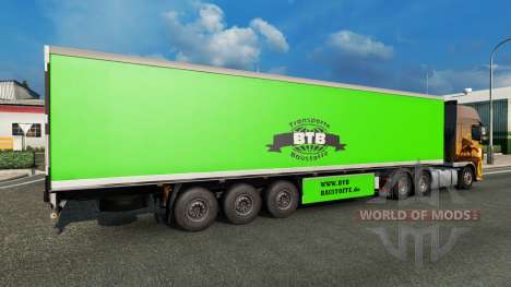 Скин BTB на полуприцеп для Euro Truck Simulator 2