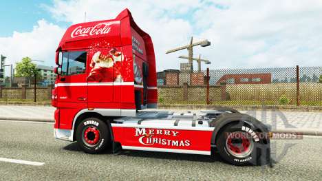 Скин Coca-Cola на тягач DAF для Euro Truck Simulator 2