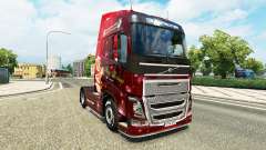 Скин Christmas на тягач Volvo для Euro Truck Simulator 2