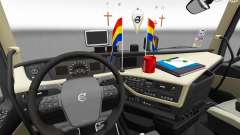 Обновлённые интерьеры Volvo FH для Euro Truck Simulator 2