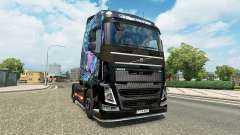 Скин Evil Eyes на тягач Volvo для Euro Truck Simulator 2