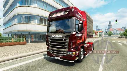 Скин Christmas на тягач Scania для Euro Truck Simulator 2
