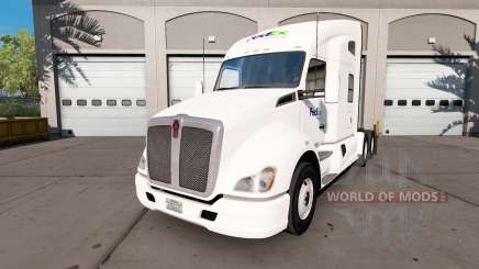 Скин Fed Ex на тягач Kenworth для American Truck Simulator