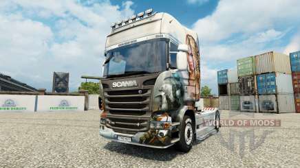 Скин Guild Wars 2 Norn на тягач Scania для Euro Truck Simulator 2
