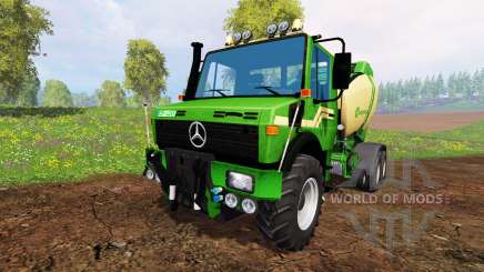 Mercedes-Benz Unimog [Krone round baler] для Farming Simulator 2015