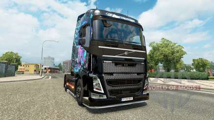 Скин Evil Eyes на тягач Volvo для Euro Truck Simulator 2