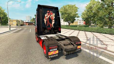 Скин DeadPool на тягач Volvo для Euro Truck Simulator 2