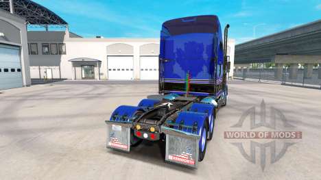 Скин Blue-black на тягач Kenworth T800 для American Truck Simulator
