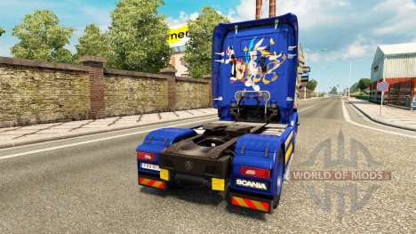 Скин Looney Tunes на тягач Scania для Euro Truck Simulator 2
