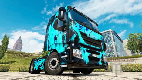 Скин Green Smoke на тягач Iveco для Euro Truck Simulator 2