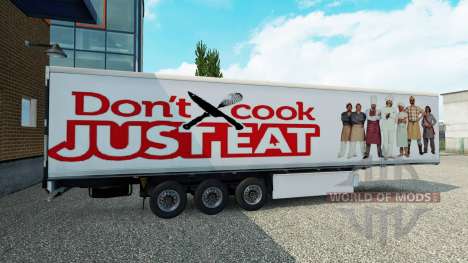 Скин Just Eat на полуприцеп для Euro Truck Simulator 2