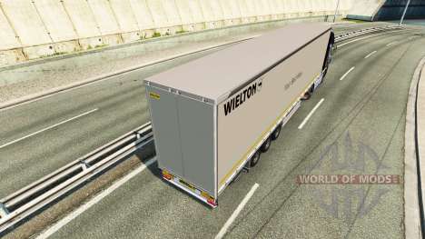 Шторный полуприцеп Wielton для Euro Truck Simulator 2
