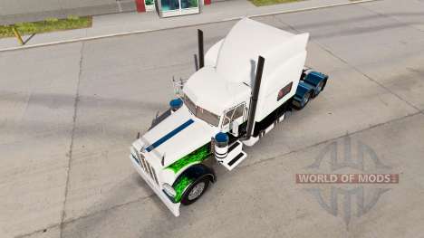 Скин Green Goblin на тягач Peterbilt 389 для American Truck Simulator