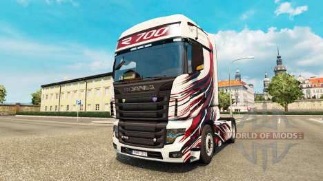Скин MT Design на тягач Scania R700 для Euro Truck Simulator 2