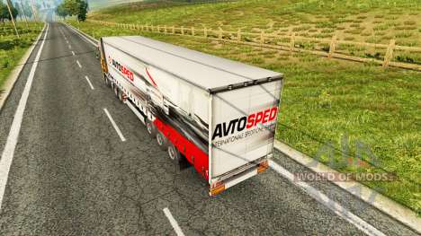Скин Avtosped на полуприцеп для Euro Truck Simulator 2