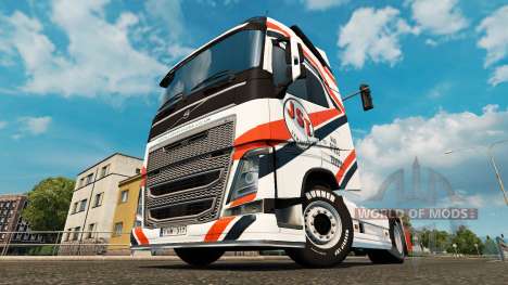 Скин JST Services на тягач Volvo для Euro Truck Simulator 2