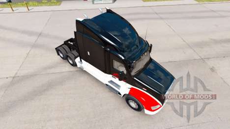Скин Netstoc Logistica на тягач Peterbilt для American Truck Simulator