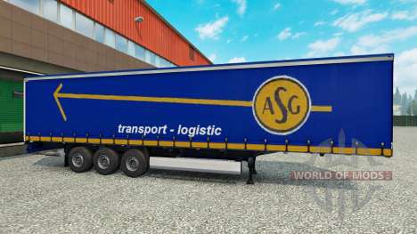 Скин ASG на полуприцеп для Euro Truck Simulator 2