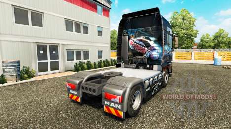 Скин Need For Speed Carbon на тягач MAN для Euro Truck Simulator 2