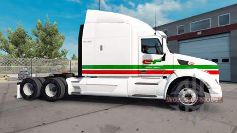 Скин Consildated Freightways на тягач Peterbilt для American Truck Simulator