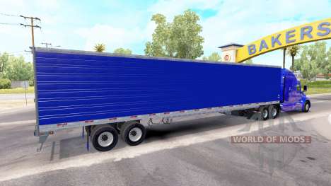 Рефрижераторный синий полуприцеп для American Truck Simulator