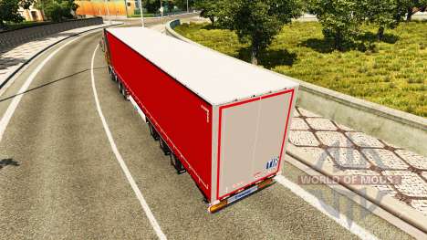 Полуприцеп шторный Krone для Euro Truck Simulator 2
