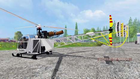 Sud-Aviation Alouette II для Farming Simulator 2015