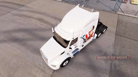 Скин Rocky Balboa на тягач Peterbilt для American Truck Simulator
