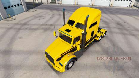 Скин Stripes v5.0 на тягач Kenworth T800 для American Truck Simulator