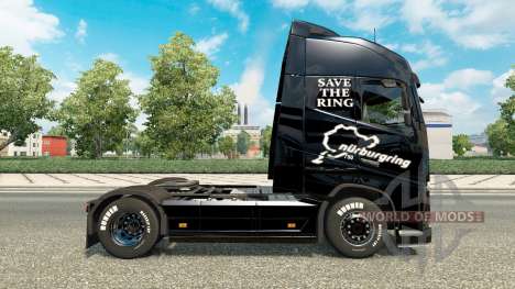 Скин Save the Ring на тягач Volvo для Euro Truck Simulator 2