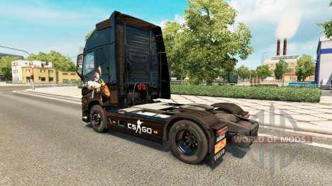 Скин CS:GO на тягач Volvo для Euro Truck Simulator 2