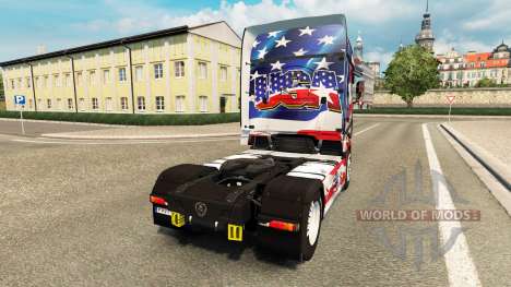 Скин USA на тягач Scania R700 для Euro Truck Simulator 2