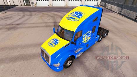 Скин Golden State Warriors на тягач Kenworth для American Truck Simulator