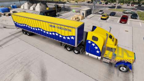 Скин Bosnia на тягач Freightliner Classic XL для American Truck Simulator