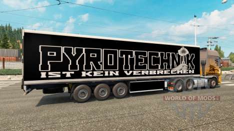 Скин Pyrotechnics на полуприцеп для Euro Truck Simulator 2