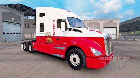 Скин California Republic на тягач Kenworth для American Truck Simulator