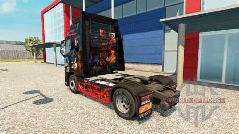 Скин Freddy Krueger на тягач Volvo для Euro Truck Simulator 2