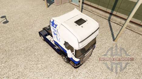 Скин Blue V8 на тягач Scania для Euro Truck Simulator 2