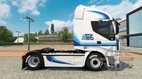 Скин Ital trans на тягач Iveco для Euro Truck Simulator 2