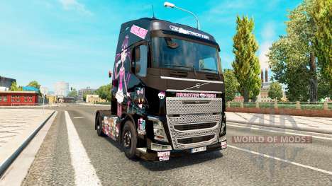 Скин Monster High на тягач Volvo для Euro Truck Simulator 2