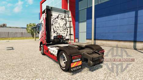 Скин Lion на тягач Volvo для Euro Truck Simulator 2