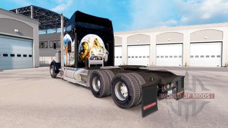 Скин Indian на тягач Kenworth W900 для American Truck Simulator