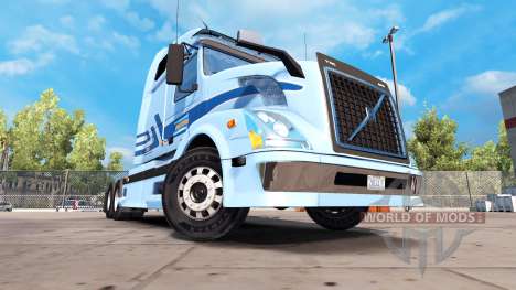Скин Werner Enterprises на тягач Volvo VNL 670 для American Truck Simulator