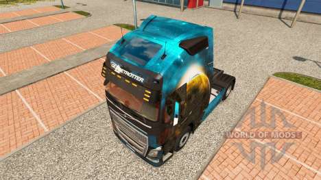 Скин Planet на тягач Volvo для Euro Truck Simulator 2